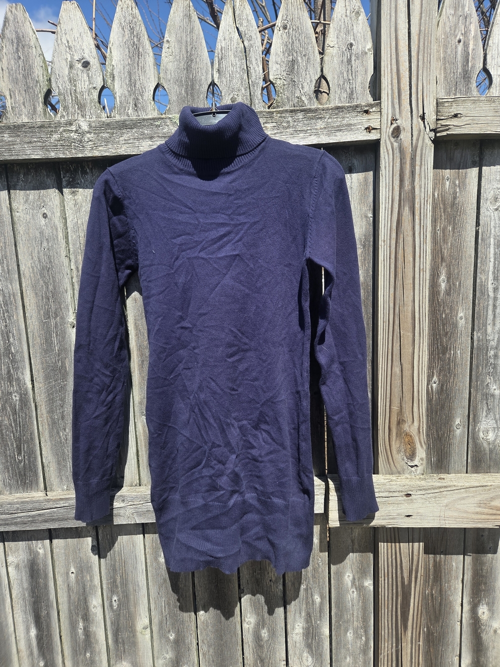 Say What? Navy Ribbed Knit Top